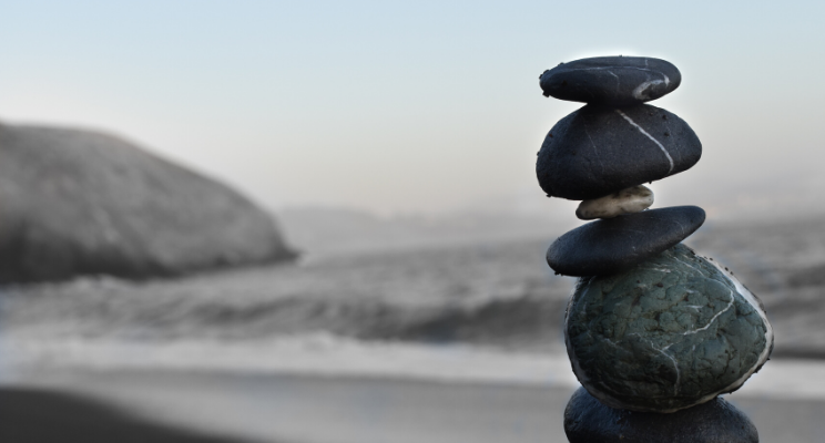 cairn on a beach